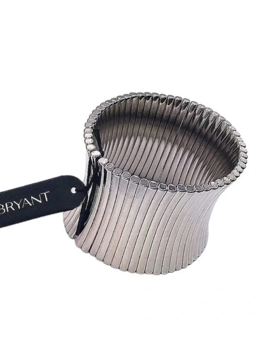 Lane Bryant Jewelry - Lane Bryant Silver Tone  Ribbed Stretch Cuff Bracelet